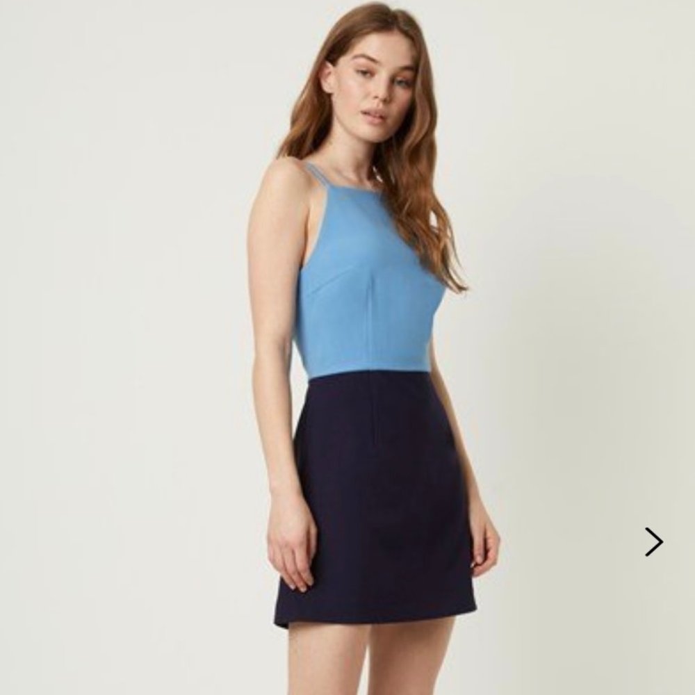 French Connection Color Block Dress